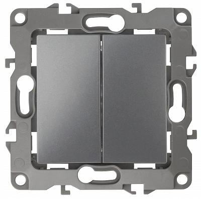 Переключатель двухклавишный ЭРА 12 10AX 250V 12-1106-12 Б0019295