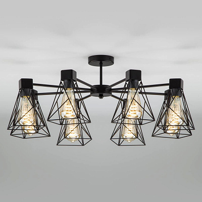 Люстра на штанге Eurosvet 70107/8 черный